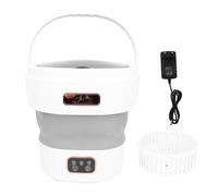 TARSHYRY Machine à Laver Portable, Mini-machine à Laver Pliable de 12 L avec Essorage et Vidange Automatique, Idéale pour les Sous-Vêtements, Chaussettes, Vêtements de bébé, Voyages, (Prise UE)