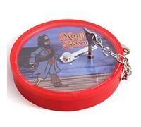 TARSHYRY Magic Sword, Magic Sword Trick Object Show Show Accessoires Fun Mentalism Accessoires Magical Tricks Stage Apparaissent des Jouets en Fuite (Rouge)