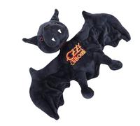TARSHYRY Mignon Animal en Peluche Chauve-Souris Noire avec Détails Dorés, Créature de Collection Douce pour Les Amateurs de Musique et de Décoration, Idéal pour Les Fans de Style Rock et Gothique