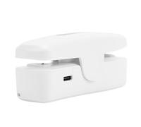 TARSHYRY Mini Scelleuse de Sacs 2 en 1, Rechargeable par USB, Mini Thermoscelleuse pour Sacs de Collation en Plastique, Stockage des Aliments, Portable, Refermable pour à Puces, (WHITE)