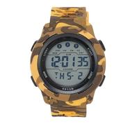 TARSHYRY Montre Numérique pour Homme, écran LED, Affichage de L'heure, de la Date et du Jour, Alarme, Chronomètre, Rétroéclairage, Format 12/24 Heures, étanche, Idéale pour Le Sport en (Yellow)