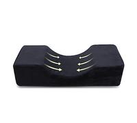 TARSHYRY Oreiller greffé de Cils U éponge en Forme D'éponge en Forme D'éponge en Forme de Cil Greffée Oreiller de Conception Ergonomique Confortable Douce pour Extension de Lash 19,7 X (BLACK)
