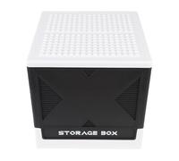 TARSHYRY Organisateur de Blocs de Construction 37L Boîte de Rangement Pliable Empilable avec Plaque de Base pour Briques Jouets Conteneur de Stockage Organisation de Salle de Jeux (BLACK)