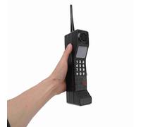 TARSHYRY Ornement de Téléphone Portable en Brique Rétro des Années 80 et 90, Modèle de Faux Téléphone Portable Vintage, Accessoire de Simulation de Téléphone de la Vieille école pour Les (Black)