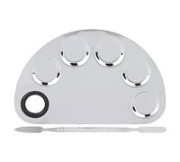 TARSHYRY Palette de Mélange de Maquillage Palette en Acier Inoxydable Couleur de Mélange Plaque de Mélange Pratique et Durable pour les Amateurs de beauté Professionnels et Débutants