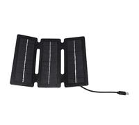 TARSHYRY Panneau Solaire Portable Chargeur Solaire Pliable Panneau Monocristallin 15W Charge Rapide pour Camping Randonnée Voyage Matériau ABS ETFE 19x23 Cm déplié