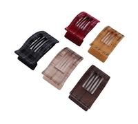 TARSHYRY Pinces à Cheveux Plates, Grandes Pinces à Cheveux en Bec de Canard élégantes avec Surfaces de Flocage Douces et Prise Sécurisée, pour Cheveux épais, Longs et Courts (5PCS)