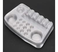 TARSHYRY Plateau de Support Jetable en Plastique, Léger, Portable, Pratique, Solution de Stockage Sûre pour les Artistes, 10 Pièces, Plateaux Transparents