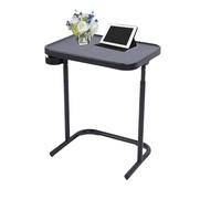 TARSHYRY Plateau TV Pliable avec Trois Réglages de Hauteur, Plateau Magnétique pour Chambre à Coucher, Salon 18,9 X 13,78 Pouces, Table de Lit Idéale pour Chambre à Coucher, Dortoir,