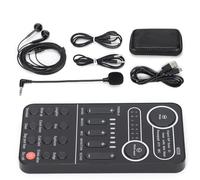 TARSHYRY Podcast Equipment Bundle, Sound Card Podcast Equipment Bundle Phone Mobile Phone Mobile Broadcast Sound Card Studio équipement pour PC OPLOPOP Téléphone Streaming Podcasting Gaming (K9)