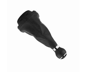 TARSHYRY Pommeau de Levier de Vitesse à Transmission Manuelle à 5 Vitesses avec Couvercle en Cuir Noir, Protecteur de Bâton Anti-poussière avec Guêtre de Coffre pour Modèles 2003 2010