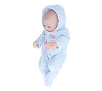 TARSHYRY Poupée Réaliste en Silicone Souple de 10 Pouces avec des Caractéristiques Faciales Délicates, Jouet Réaliste Lavable pour bébé en Pyjama (Garçon Bleu de 10 Pouces avec Les Yeux fermés)