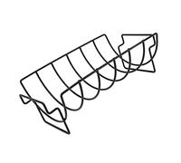 TARSHYRY Rack de Côte pour Fumer, Grille de Poulet Certe de Bœuf Roches Grill Barbecue Outil de Steak de Poulet Revêtu de Poule