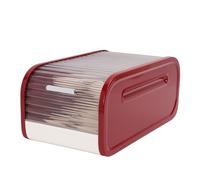 TARSHYRY Récipient à œufs Boîte de Rangement pour œufs Porte- pour Réfrigérateur 12-22 avec Conception à Roulement Automatique Empilable en Plastique Transparent PET PP de qualité (rouge)