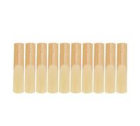 TARSHYRY Roseaux de Saxophone Ténor Accessoires d'instruments de Musique 10pcs avec Couverture Protection en Plastique Alto Roseaux Saxophone pour la Couleur du Bois Débutants