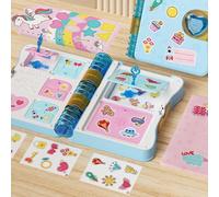TARSHYRY Scrapbook pour Enfants, Kids Stationary Set for Girl Girl Magical Surprise Book Secret Fun Surprise Box Box Stationery Diary Diary Diaries Princess Magical Livre (Bleu Ciel)