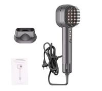 TARSHYRY Sèche-Cheveux et Peigne à Lisser 2 en 1, Sèche-Cheveux à Grande Vitesse, Lisseur à, 110 000 Tr/min, Séchage Rapide, Lumière Rouge, Soins Capillaires, 2 (Prise UE 220V)