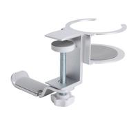 TARSHYRY Support pour Casque 2 en 1 avec Porte-gobelet, Support de Casque Rotatif sous Le Bureau avec Pince, Support Peu Encombrant pour Tasses à café, Tasses d'eau, écouteurs de Jeu et