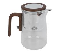 TARSHYRY Théière à Séparation D'eau Théière en Verre Transparent Résistant à la Chaleur avec Infuseur Amovible 800 Ml Grande capacité Bec Verseur Facile pour la Maison Restaurant Verre