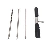 TARSHYRY Tige de Sonde de Sol en Acier Inoxydable, Longueur Réglable de 32 Pouces avec Finition Lisse et Robuste, pour Localiser les Tuyaux de Fosses Septiques et les Services Pub