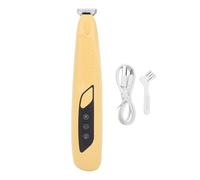 TARSHYRY Tondeuse électrique pour Chien et Chat, avec Lumière LED, Rechargeable, pour Toilettage des Pieds, Poils de Petite Surface, Batterie en Plastique Li 500mAh (YELLOW)