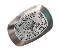 TARSHYRY Vaisselle d'extérieur en Fer Blanc de Camping, Ensemble de Cuisine Multifonctionnel, Couverts Européens, Bol de Pique-nique Portable (Style de fruits et légumes)