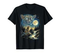 Tarsier Howling to The Moon Meme Funny 90's Tarsier Animal T-Shirt