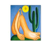 Tarsila do AmaralReproduction de peintures à l'huile célèbres Impression Giclée sur toile.Beaux Arts Affiche.Tableau sur toile Art Décoration Murale(Abaporou) 50x60cm(20x24in)Sans cadre
