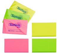 Tartan 12776N Notes autocollantes néon (127 x 76 mm, 63 g/m², 6 blocs) 100 feuilles fluo