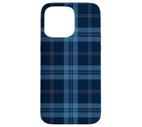 Tartan Bleu Marine Classique Preppy Vintage Fashion Girly Coque pour iPhone 15 Pro Max