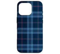 Tartan Bleu Marine Classique Preppy Vintage Fashion Girly Coque pour iPhone 16 Pro