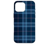 Tartan Bleu Marine Classique Preppy Vintage Fashion Girly Coque pour iPhone 16 Pro Max