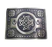 Tartan City Homme Ceinture Boucle Kilt Nœud Celtique Finition Antique/Nœud Celtique Kilt Boucles