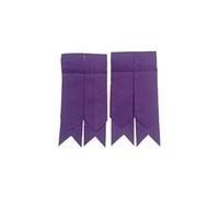 Tartan City Hommes Écossais Flashes de Chaussettes Kilt Violet Couleur/Highland Kilt Falshes