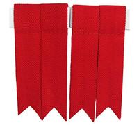 Tartan City Pour Hommes Écossais Flashes de Chaussettes Kilt Jarretière Adulte/Kilt Accesoire Rouge Clair