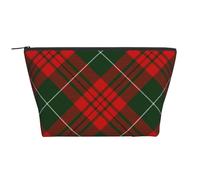 Tartan écossais de Noël, Trousse de Toilette Trousse de Maquillage Sac à cosmétiques Trousse de Toilette de Voyage Portable