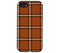 Tartan Orange brûlé Classique Preppy Vintage Girly Coque pour iPhone SE (2020) / 7/8