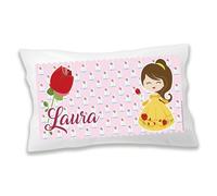 Tartas de pañales y más Oreiller personnalisé avec prénom, idéal pour l'école ou la maternelle. Retour à l'école. Cadeaux personnalisés. Différents modèles au choix (Bella)