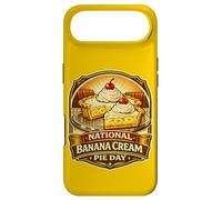 Tarte à la crème et aux Bananes, Dessert rétro pour dîner, Tranche de Nourriture Vintage Coque pour iPhone Air