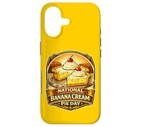 Tarte à la crème et aux Bananes, Dessert rétro pour dîner, Tranche de Nourriture Vintage Coque pour iPhone 17