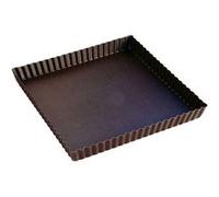 Tarte carré fond fixe acier 23.00 cm GOBEL 23.00x23.00 cm