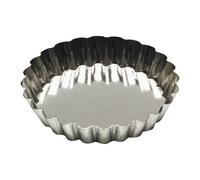 Tartelette Ronde Cannelée - Fer Blanc - Fond Fixe - Ø70/60 Mm H10 Mm