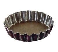 Tartelette ronde cannelée fond fixe 12 cm - Gobel - Marron - Acier Marron G