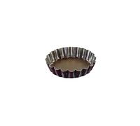 Moule à Tartelette cannelé Rond Anti-Adhérent Fond Fixe GOBEL D120