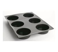 Tartes tatin - Quiches flexipan professionnelles 600 x 400 mm, à 6 empreintes Ø 140 x H 25 mm G