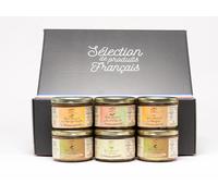 Tartinable apéritif piment d’espelette 180g, recette artisanale du sud-ouest sans conservateurs, produit gourmet français à tartiner, haut de gamme naturel à offrir (6, Mix)