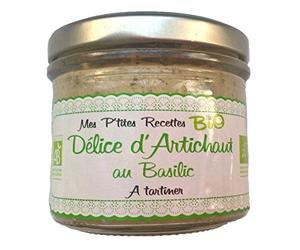 Tartinable BIO artichaut basilic - Mes P'tites Recettes - pot 100g
