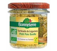 TARTINADE DE LÉGUMES PETIT POIS BASILIC 135G, BONNETERRE, UNITÉ