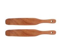 Tartineur à Fromage en Bois, Grosse Surface Large, Manche Long | Surface Lisse et Résistante aux Rayures, Rangement Suspendu Compact, pour Condiments et Préparation Cuisine