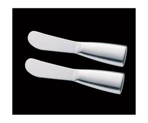 Tartineur couteau à beurre inox Cilio - Les 2